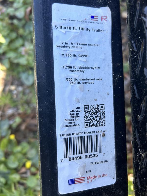 used Utility Trailers Tarter  for sale, in Toms River, NJ Thumbnail 4
