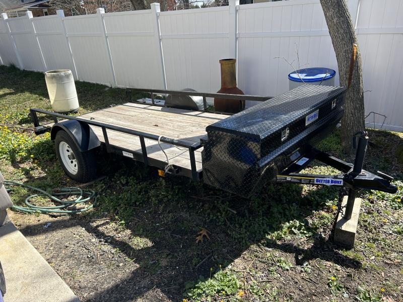 5x10 Utility Trailer 3,500LB Cambered Axle (Better Built tool box included)