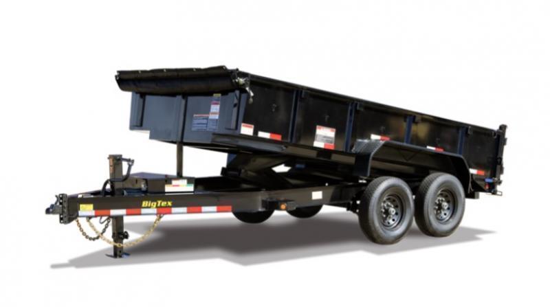 Big Tex 14LP 14K TAND LP DUMP 83"x14 6.5S 4 Sides, Black