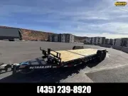 2026 PJ Trailers Black 7X22 6" Channel Tilt 14PLY Equipment Trailer