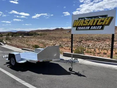 2027 Aluma MC10 10' Single Axle Motorcycle Trailer with Ramp