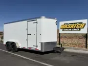 2026 Charmac Trailers 7 x 16 White 12K Enclosed Cargo with 7 ft Interior Height