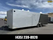 2025 American Hauler 8.5X28 Night Hawk 2 Tone 10K Enclosed Car Hauler with Rear Ramp and Side Door