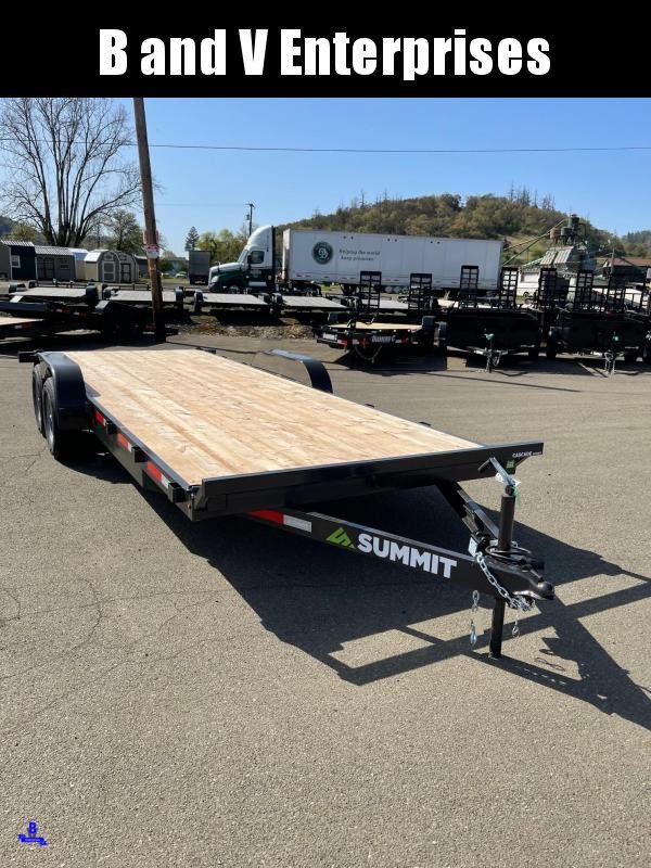 2022 Summit CASCADE C720TA3 7X20 FLATBED Car Trailer 10K 2022 Summit CASCADE C720TA3 7X20 FLATBED Car Trailer 10K