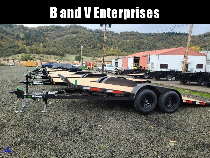 2022 Summit CASCADE C718TA3 7X18 FULL TILT FLATBED Car Trailer 10K 2022 Summit CASCADE C718TA3 7X18 FULL TILT FLATBED Car Trailer 10K