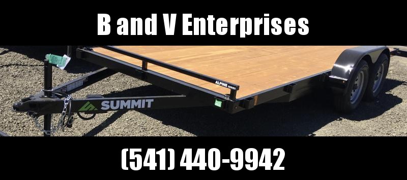 2022 SUMMIT ALPINE A716TA2 7X16 FLATBED CAR HAULER 7K 2022 SUMMIT ALPINE A716TA2 7X16 FLATBED CAR HAULER 7K