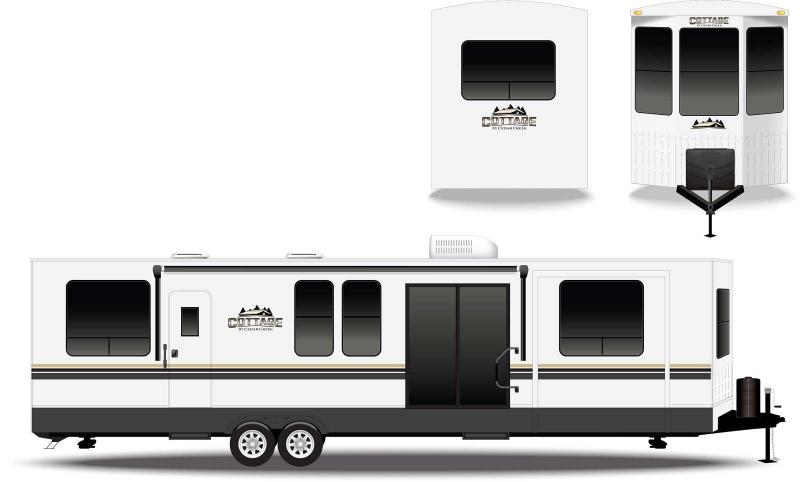 2022 Forest River Cedar Creek Cottage 40CCK Destination Trailer RV 2022 Forest River Cedar Creek Cottage 40CCK Destination Trailer RV