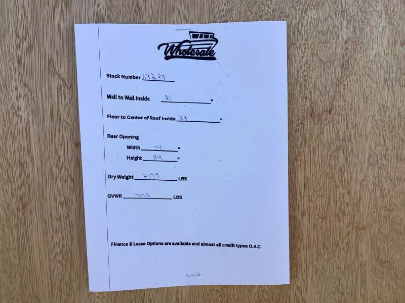 new Cargo (Enclosed) Trailers Weberlane Other for sale, in Nisku, AB Thumbnail 18