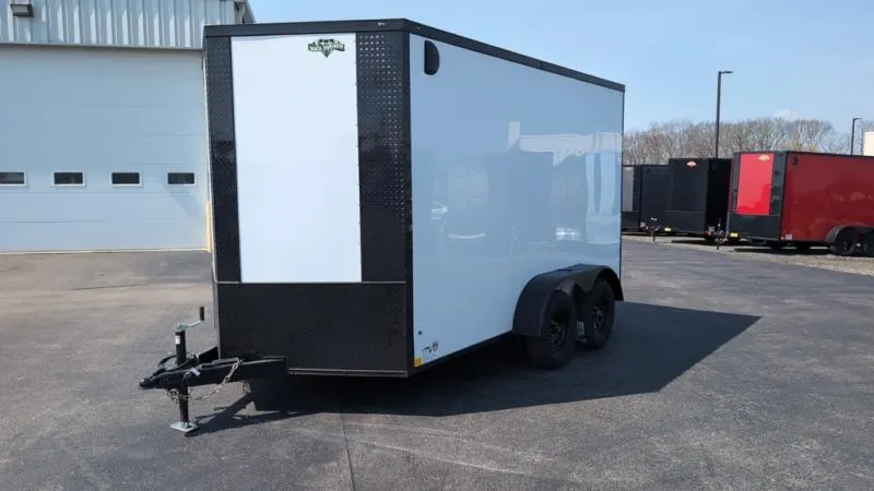 2025 Diamond Cargo 7' X 12' TA V-Nose Enclosed Trailer / 5 Year Warranty