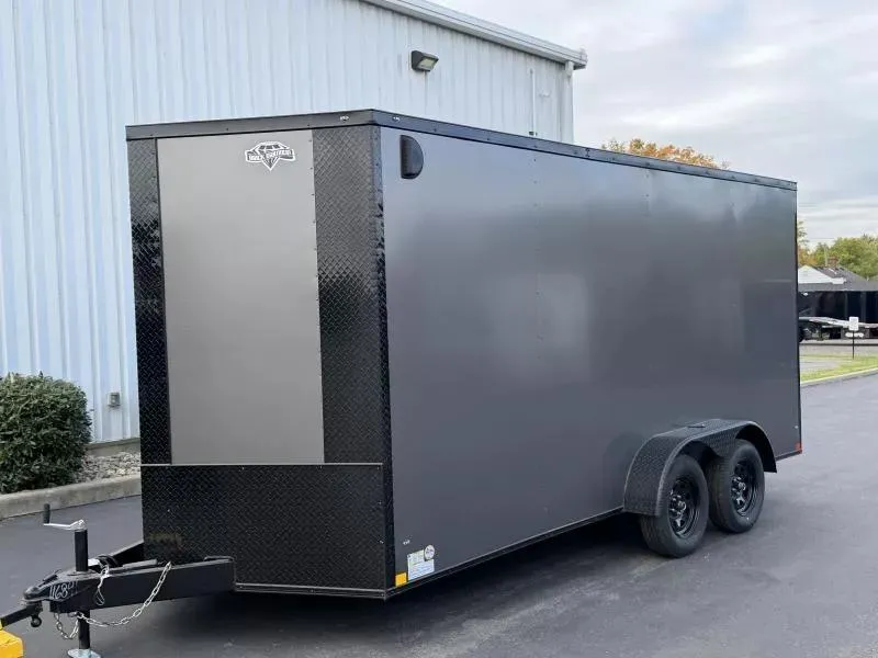 2026 Diamond Cargo 7' x 16' TA V-Nose Enclosed Trailer / 5 Year Warranty