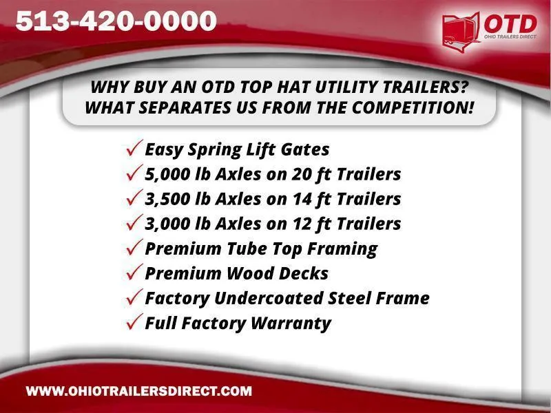 new Utility Trailers Top Hat Trailers  for sale, in Middletown, OH Thumbnail 8