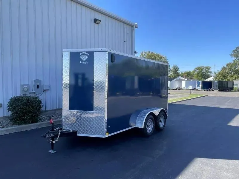 2026 Diamond Cargo 6' x 12' TA V-Nose Enclosed Trailer / 5 Year Warranty