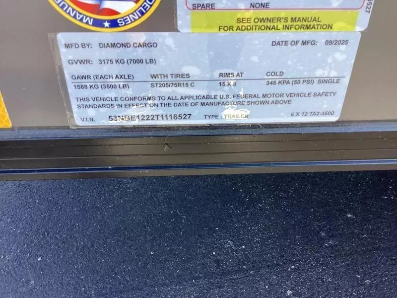 new Cargo (Enclosed) Trailers Diamond Cargo  for sale, in Middletown, OH Thumbnail 13