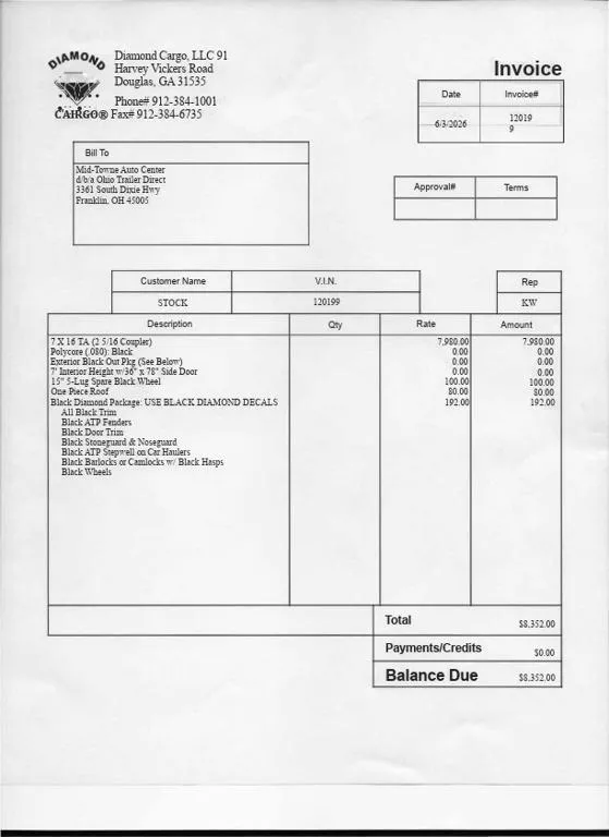new Cargo (Enclosed) Trailers Diamond Cargo  for sale, in Middletown, OH image-0