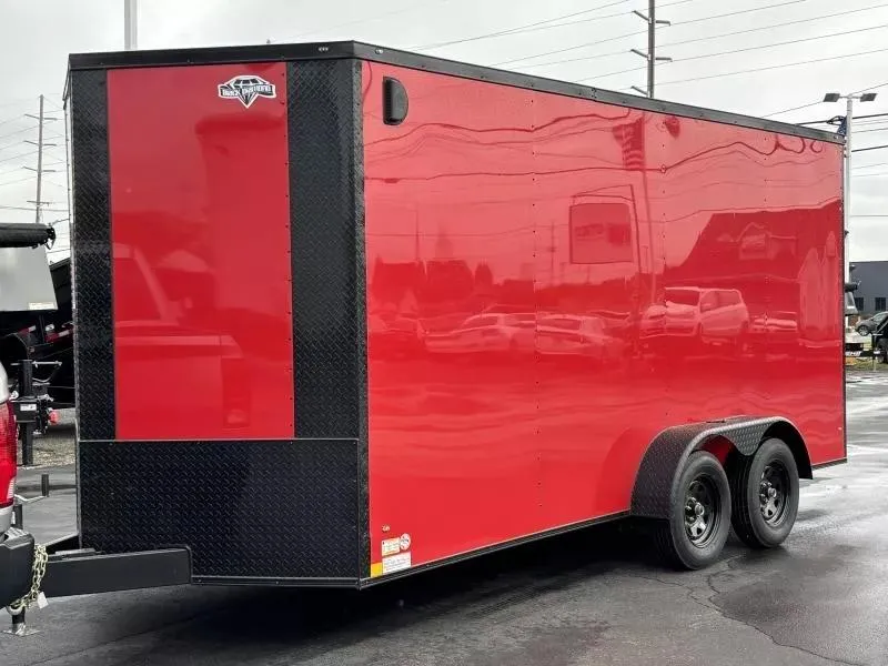 2026 Diamond Cargo 7' x 16' TA V-Nose Enclosed Trailer / 5 Year Warranty