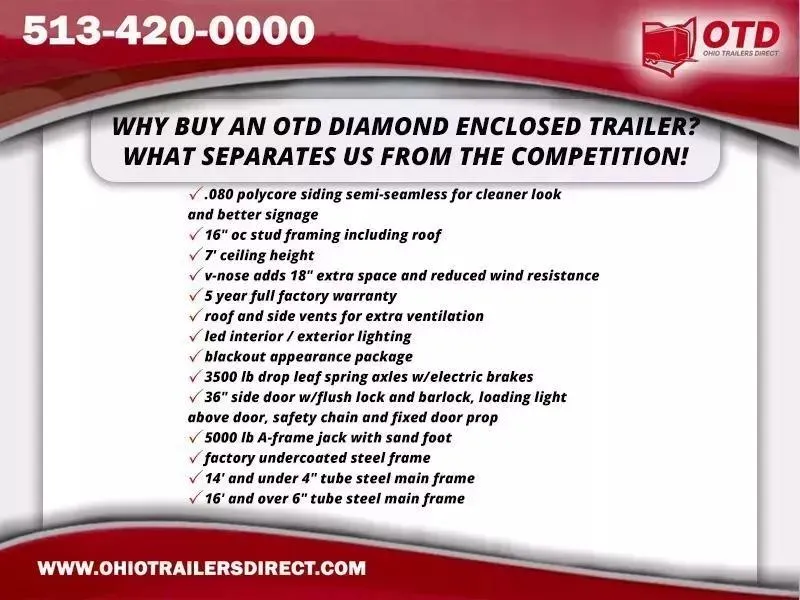 new Cargo (Enclosed) Trailers Diamond Cargo  for sale, in Middletown, OH Thumbnail 14