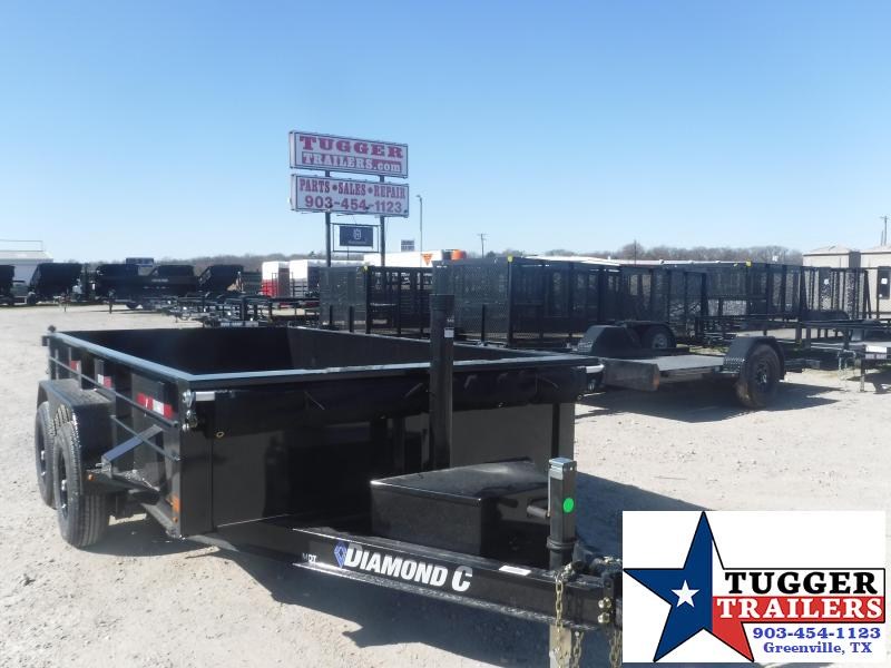 2022 Diamond C Trailers 77x12 12ft MDT 6080 Rock Gravel 2' Sides Farm