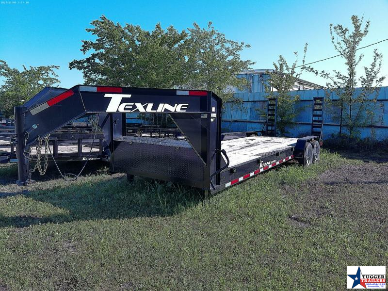 2022 TexLine 83x24 24ft 0726 Utility Open Equipment Gooseneck Flatbed Trailer Tugger Trailers