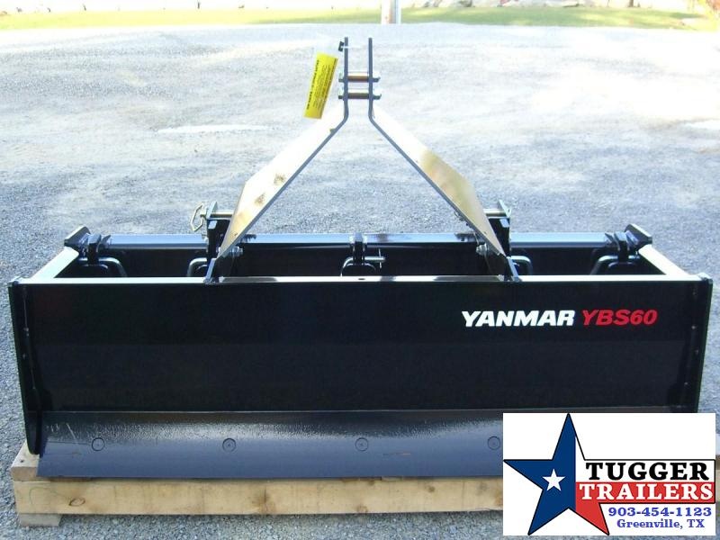 60" Yanmar (by Woods Equipment) 3-Point Tractor Box Scraper / Box Blade Model YBS60 60" Yanmar (by Woods Equipment) 3-Point Tractor Box Scraper / Box Blade Model YBS60