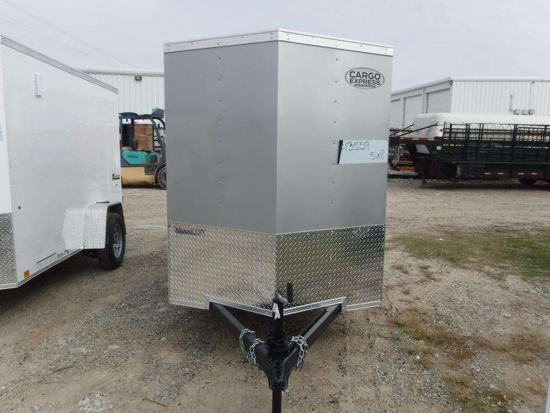 2023 Cargo Express 5x8 8ft Box Utility 13559 Silver Ramp Work Tool