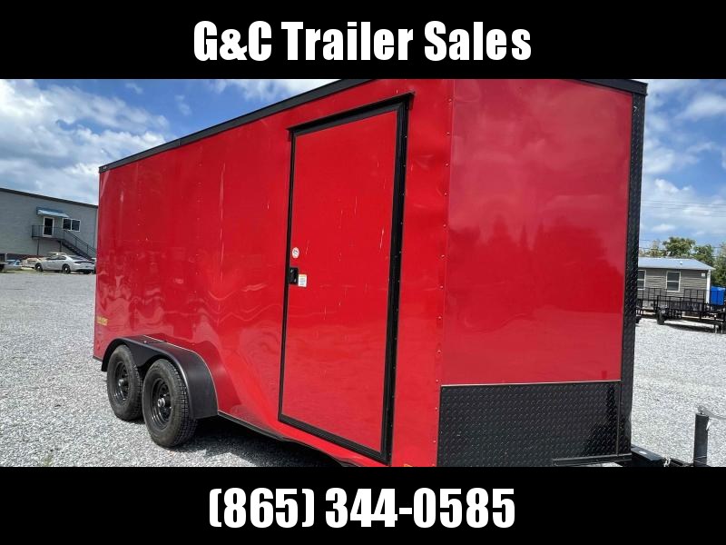 2021 Covered Wagon Trailers 7x16 TA Blackout REPO Enclosed Cargo Trailer 2021 Covered Wagon Trailers 7x16 TA Blackout REPO Enclosed Cargo Trailer