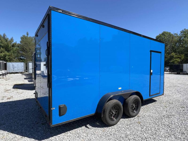 2023 Maximum Cargo Trailers 7X16 TA (7.3 HEIGHT) .80 POLYCORE BLACKOUT