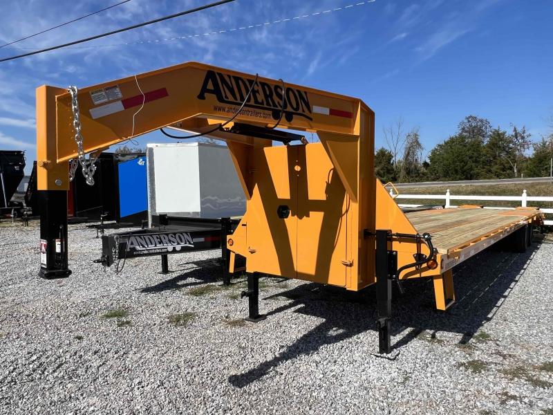 2023 Anderson Manufacturing 8X40 GOOSENECK Equipment Trailer G&C