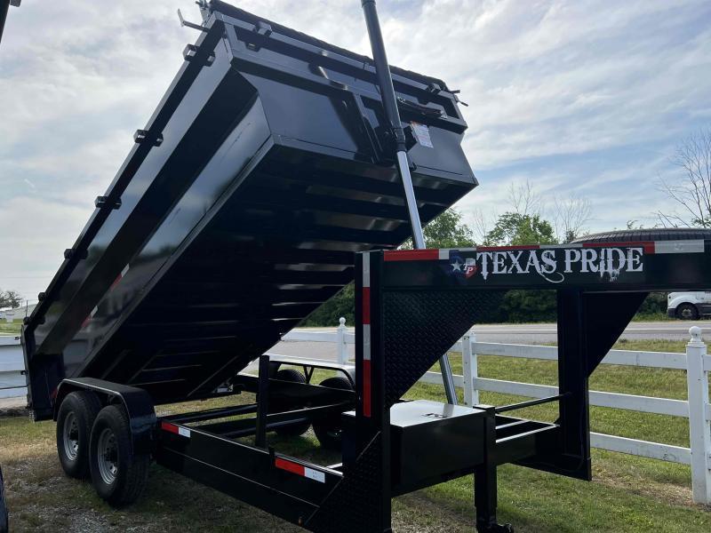 2023 Texas Pride Trailers 7X16 (3FT WALLS) Dump Trailer G&C Trailer
