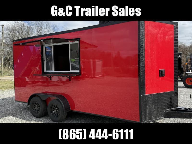 2025 Coast 2 Coast 7X16 TA CONCESSION Vending / Concession Trailer