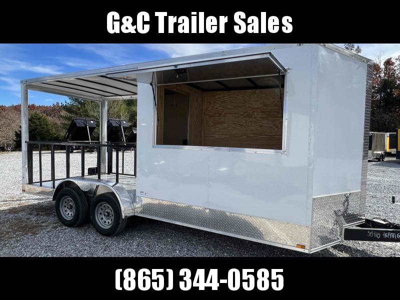 2023 Quality Cargo 7X18 BBQ TRAILER (10FT PORCH) Vending / Concession Trailer 2023 Quality Cargo 7X18 BBQ TRAILER (10FT PORCH) Vending / Concession Trailer