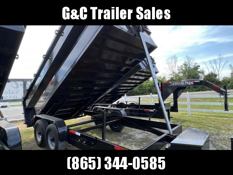2023 Texas Pride Trailers 7X16 (3FT WALLS) Dump Trailer G&C Trailer