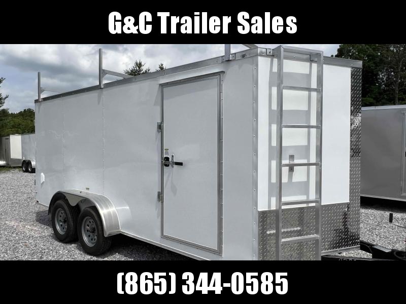 2022 Quality Cargo 7x16 TA BARN DOORS/LADDER RACKS Enclosed Cargo Trailer 2022 Quality Cargo 7x16 TA BARN DOORS/LADDER RACKS Enclosed Cargo Trailer
