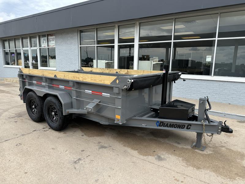 2025 Diamond C 12' x 77" MDT Dump Trailer