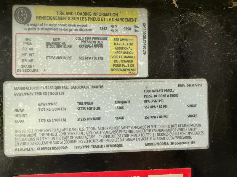 used Equipment / Flatbed Trailers Gatormade Trailers  for sale, in Liberty, NC Thumbnail 4