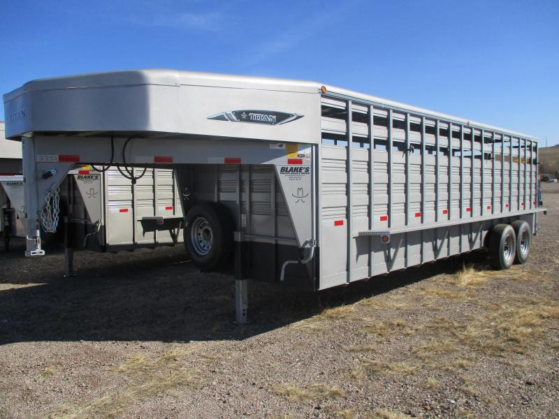 2021 Titan Trailers Standard Stock Livestock Trailer 6'8 X 24 2021 Titan Trailers Standard Stock Livestock Trailer 6'8 X 24