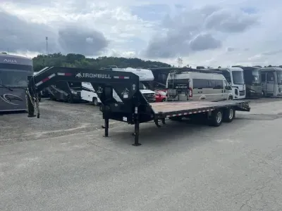 2026 Iron Bull 102X25 20,000 GVW GOOSENECK * FULL WIDTH RAMPS *