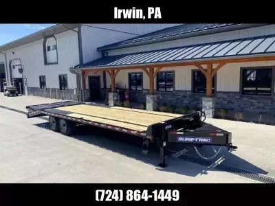 2026 Sure-Trac 102x25' HD Beavertail Deckover Trailer 17600# GVW ST-HDO10225-176