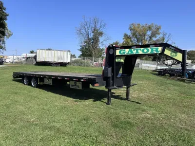 2021 Gatormade Gooseneck 102x25+5 Full Width Ramps & Hydraulic Jacks