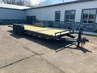 2025 Lamar Trailers 7x22' Gravity Tilt Equipment Trailer 14000# GVW  TD832227