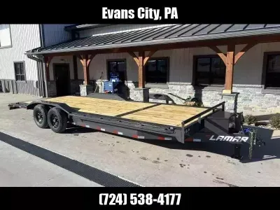 2027 Lamar Trailers 102x24' Car Trailer 14000# GVW H8022427-DELUXE