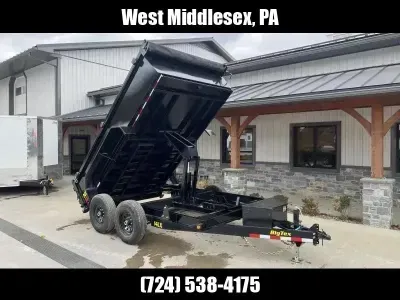2027 Big Tex Trailers 7x12' Low Profile 14000 GVW * SCISSOR HOIST * COMBO GATE * 14LX-12C2A-BK
