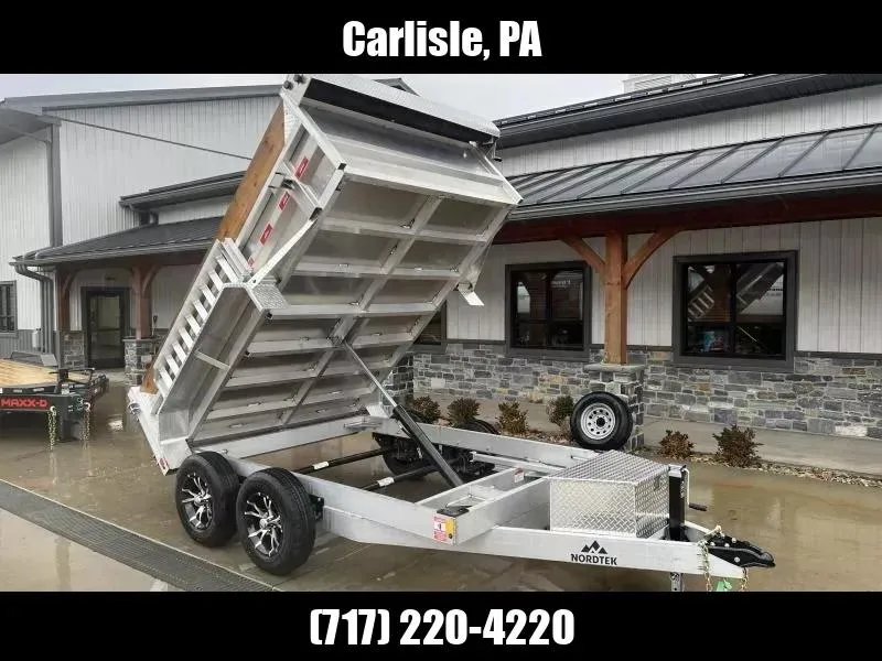 2026 Nordtek Trailers 75"x10' 7000 GVW * 7GA FLOOR * ALUMINUM TOOLBOX * DMP-SD-2SA7K-B