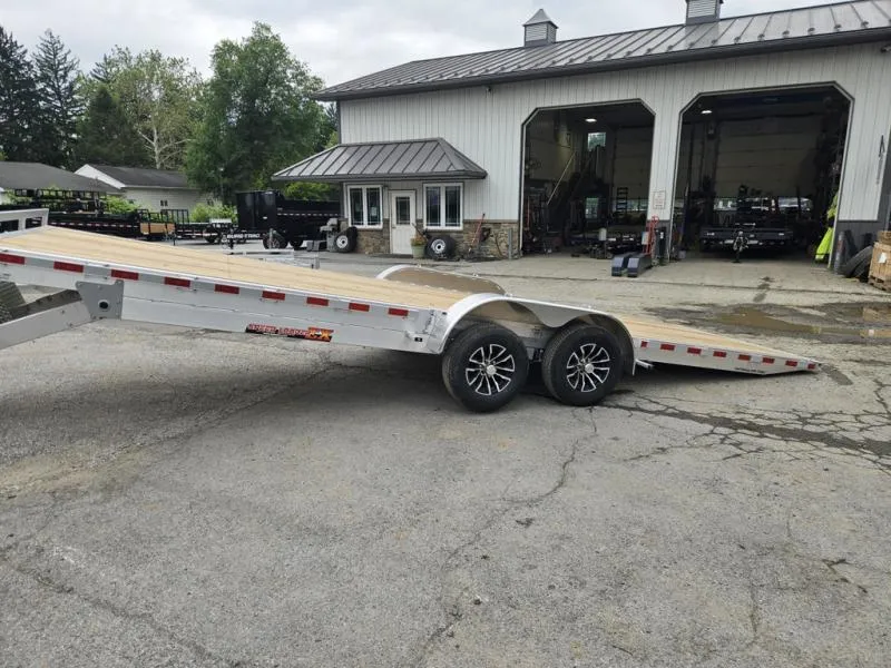 2026 H and H Trailer 7 x 24' 9900# GVW Power Tilt Car Trailer H-EXA24-100