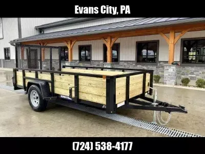 2026 Sure-Trac 7x14' High Side Utility Landscape Trailer 5000# GVW ST-UTW8214-050