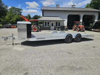 2023 Aluma 7x22' Executive Series All Aluminum Car Hauler w/ Wind Fairing 9990# GVW 8222H-XL