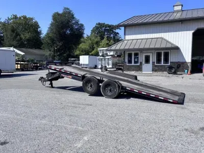 2024 H&H 7x24' Power Tilt Car Hauler Trailer 14000# GVW H-EX24-140