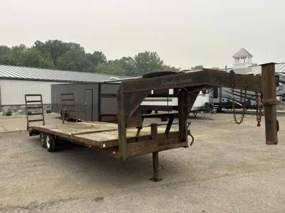 2002 Appalachian 102x24' Gooseneck Beavertail Deckover 9980# GVW