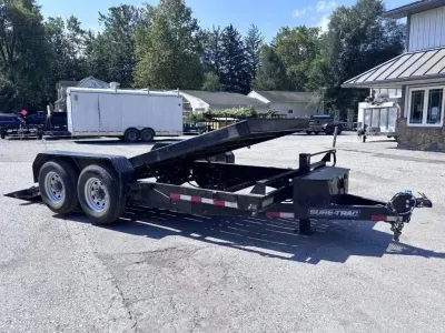 2019 Sure-Trac 7x17' Power Tilt Equipment Trailer 14000# GVW