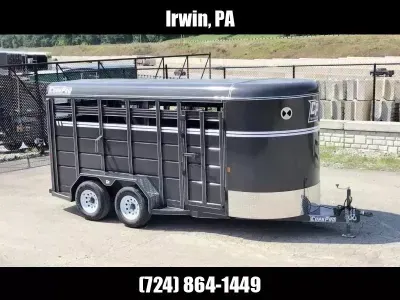 2026 CornPro 16' 9990# GVW Livestock Trailer  SB16-7S-10K