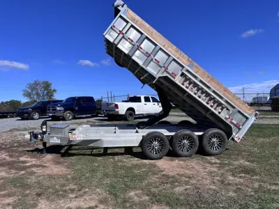 2025 Nordtek 7x16' Aluminum High Side Dump Trailer 21000# GVW * 3' HIGH SIDES * TRIPLE AXLE * 7GA FL